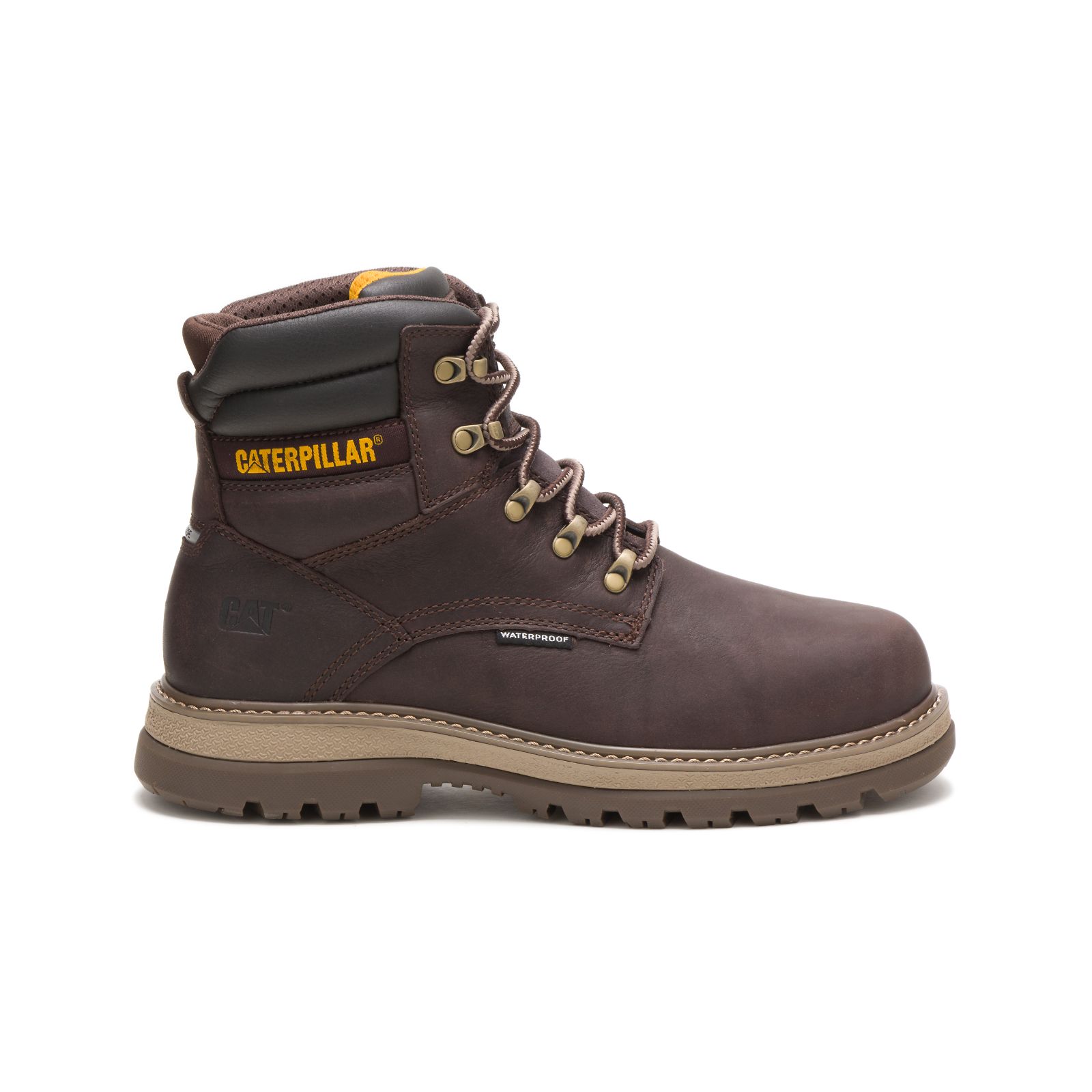 Caterpillar Fairbanks 6" Waterproof Steel Toe - Mens Steel Toe Boots - Deep Brown - NZ (973RNPWFC)